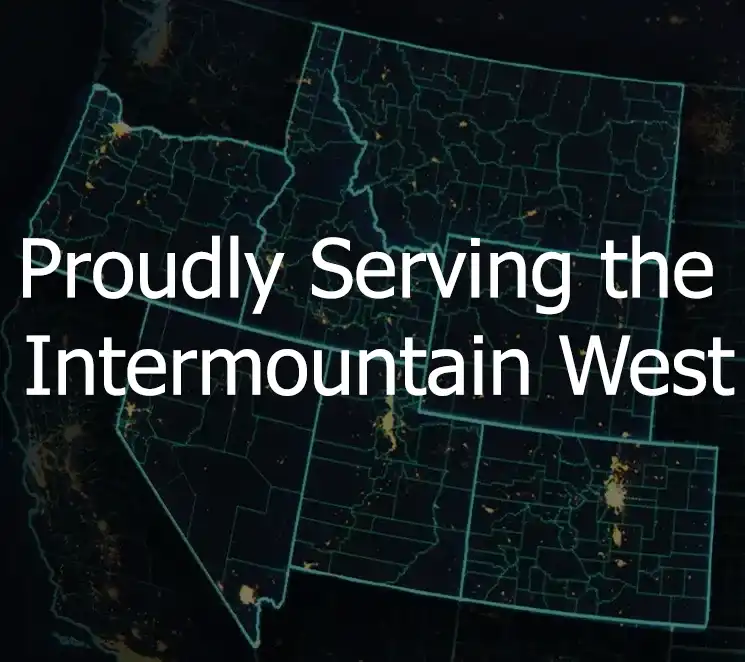 Reliabl serves customers in the Intermountain west as shown on this image